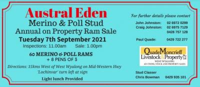 Austral Eden, West Wyalong, On-property sale